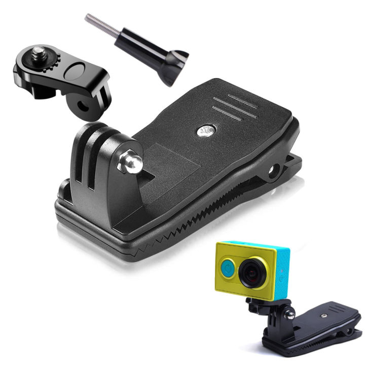 Backpack Strap Clip 360 Degree Rotation Hat Belt Clamp Mount For Hero 11 10 9 8 Action Camera Accessories