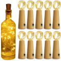 10pcs Bar LED Wine Bottle Cork String Lights Christmas Decoration Led Lamp Bottle Fairy Lights Holiday Copper Wire Lights String.