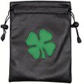 Four Leaf Clover Design Golf Valuables Pouch Golf Pouch Bag with Drawstrings Golf Tee Bag Pouch Golf Tee Pouch Golf Ball.