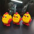 Clockwork Plastic Chicken Simulation animal plush jumping stail children's toys -1pcs.