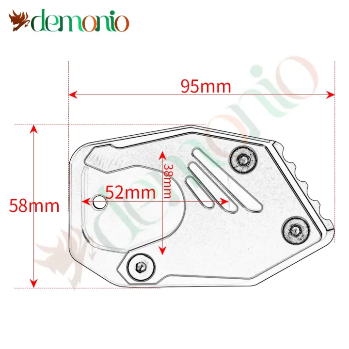 Motorcycle%20Accessories%20For%20HONDA%20XLV%20600%20650%20700%20TRANSALP%20CNC%20Aluminum%20Side%20Stand%20Extension%20Kickstand%20Pad%20Support%20Plate%20Enlarge%20-%20Image%206
