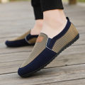 Shoes for Men Casual Slip on Loafers Plus Size Breathable Canvas Driving Shoes Office Walking Flats Non Slip Moccasins. 