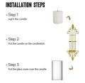 Golden Antique Metal wall Sconce Candle Holder Wall Decor. 