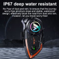 Y80-2X Bluetooth Headset Motorcycle Helmet 2 Rider Intercom Moto Wireless Bluetooth Headset BT 5.0 Waterproof Reduction 1000M.