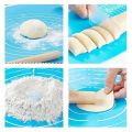 Silicone Rolling Pin Baking Tools Soft Cake Board Pastry Boards Dough Kneading Mat with Calibration High Temperature Resistant (Colour : Pink, Pastry Board Size: 50 x 40 cm). 