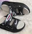 Mens New Open-Toe Dual-Strap Chunky Double Parted Sole EVA Comfort Sandal. 