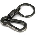 Spring Keychain Climbing Hook Car Keychain Simple Strong Shape Keychain Accessories. 