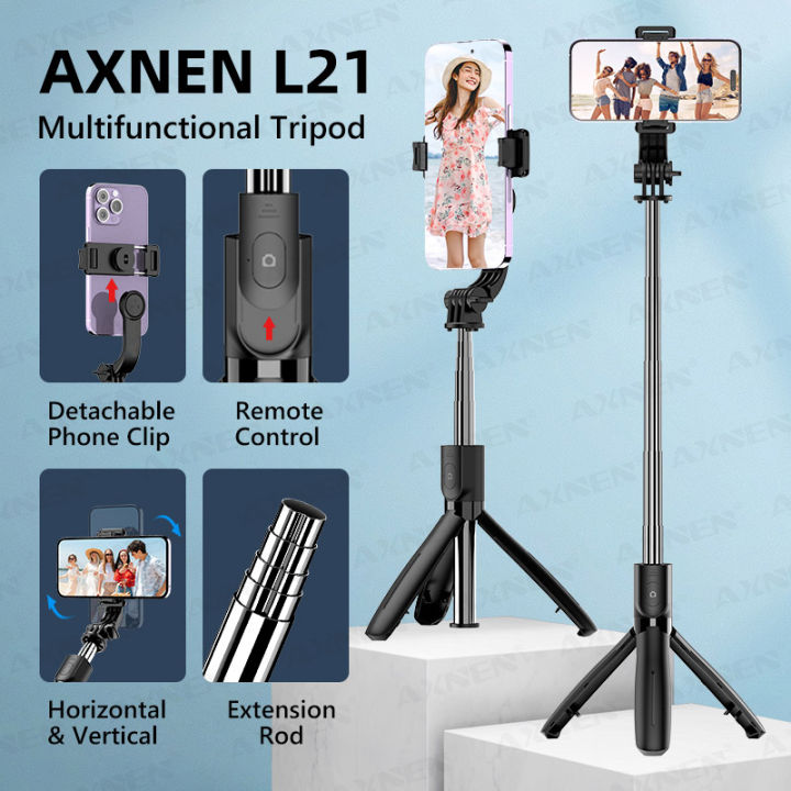 AXNEN%20L21%20Phone%20Selfie%20Stick%20Cellphone%20Tripod%20with%20Extension%20Rod%20Bluetooth%20Remote%20Control%20for%20Android%20IOS%20Smartphone%20Shoot%20Vlog%20-%20Image%202