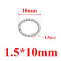 50Pcs Stainless Steel Spiral Open Jump Rings Split Rings Connectors for Jewelry Making Necklaces Bracelet Keychain DIY Craft. 