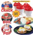 6PCS/Set Egg Poachers Cooker Silicone Non-stick Egg Boiler Cookers,Silicone Boiled Steamer Eggies, BPA Free. 