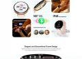 Kieslect Pura Reno BT Calling Smart watch With Touch screen Amoled Display. 