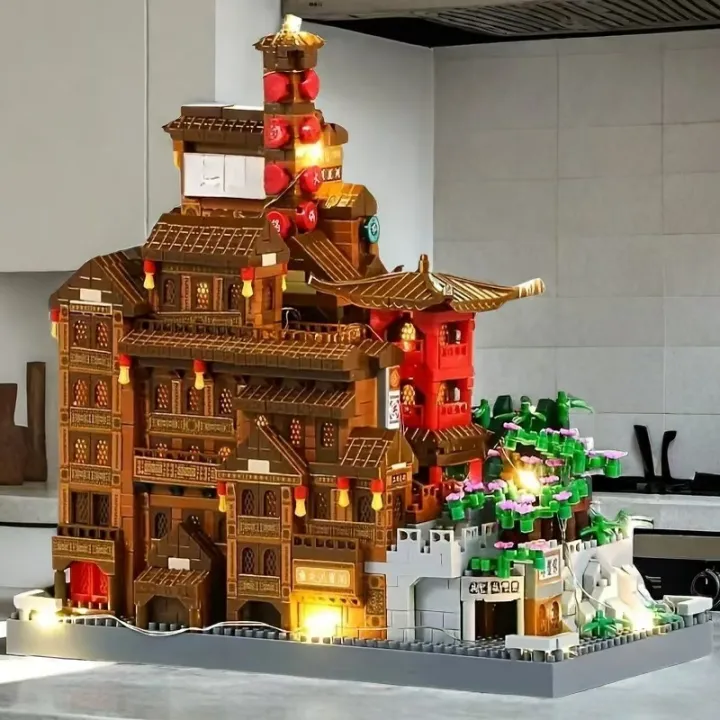 3687-Piece%20Hongyao%20Cave%20Building%20Block%20Set%20-%20Mixed%20Colors,%20Enhances%20Creativity%20and%20Concentration,%20Features%20Traditional%20East%20Asian%20Architecture%20-%20Image%205