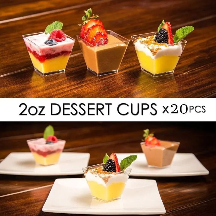 20%20X%202oz%20Square%20Mini%20Dessert%20Cups%20With%20Spoons,%20Clear%20Plastic%20Parfait%20Appetizer%20Cup%20for%20Tasting%20Party%20Desserts%20Appetizers%20-%20Image%205