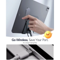 Magnetic Wireless Charger for iPad Pro/Air, 28W Aluminum Alloy Fast Charing with 5.58ft USB-C Cable Smart ipad Charger. 