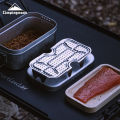 CAMPINGMOON Outdoor Camping Aluminum Lunch Box Bottom Net,Thick Stainless Steel Steaming Net for Picnicking,High Steaming Slices.