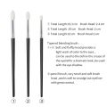 ONE ORCHID 3 Pcs Goat Horse Hair Tapered Crease Blending Brush Eyeshadow Make Up Cosmetic Kit Maquiagem Smudge Eye Makeup Brush. 