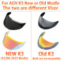 Helmet Visor for AGV K3 Shield New Model E2206 Old K3 K4 Motorcycle Helmet Glasses Motorbike Helmet Lens motorcycle accessories. 
