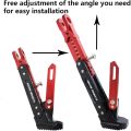 Motorbike Bicycle Adjustable Metal Side Stand Motorcycle Kickstand Foot Support Parking Bracket Accessories. 