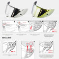Motorcycle Helmet Visor Motorcycle Face Shield Helmet Accessories Replacement for HJC RPHA11 RPHA70 Helmet. 
