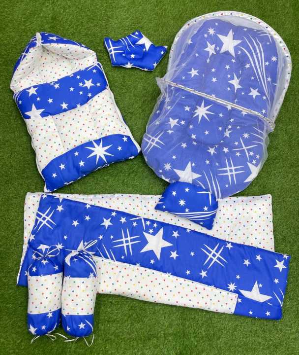 7 Pcs Baby Bedding Set Super Soft High Quality Complete Newborn Bister