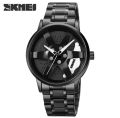 SKMEI 1787 Wheels Fashion Men Stainless Steel Watch For Man.