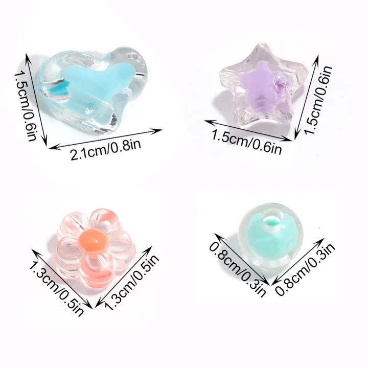 100pcs%20Sunflower%20Acrylic%20Beads%20Matte%20Transparent%20Mixed%20Color%20Star%20Spacer%20Loose%20Beads%20DIY%20Bracelets%20Necklace%20Jewelry%20Accessories%20-%20Image%202