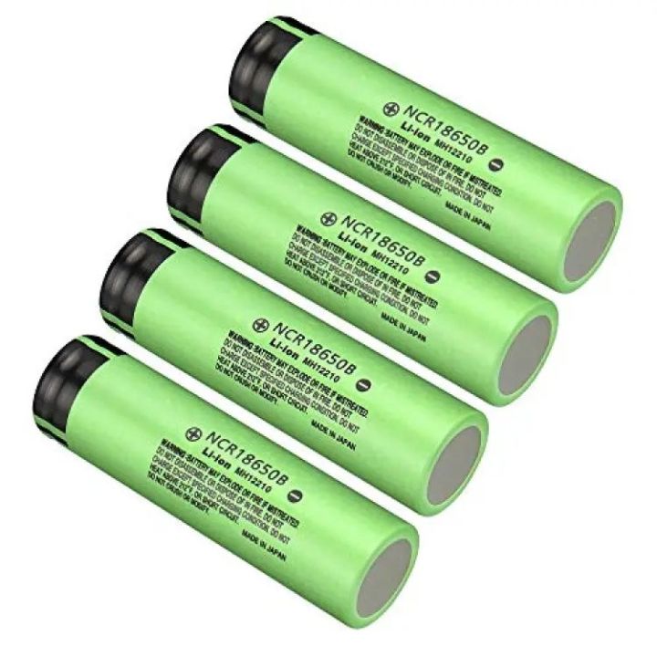 ৬ pic 18650 NCR18650B lithium rechargeable battery 2000 mah