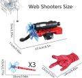 Spider Web Shooters Toy for Kids Fans, Hero Launcher Wrist Toy Set,Cosplay Launcher Accessories,Sticky Wall Soft  Funny Children's Educational Toys. 