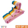 Baby Plastic Hangers (Set of 12) | Break Resistance Ultra Slim & Durable Baby Plastic Hangers - 12 Pieces | 12 Pieces Baby Clothes Hanger. 