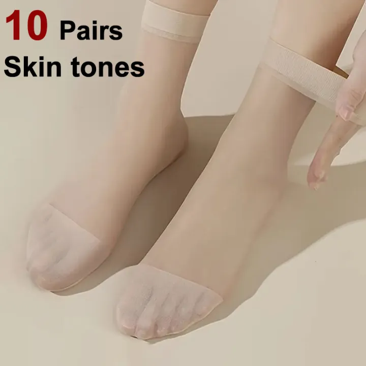 10/50/100%20Pairs%20Women%20Transparent%20Thin%20Socks%20Fashionable%20Versatile%20They%20Are%20Soft%20Comfortable%20Lightweight%20Breathable%20Casual%20Socks%20-%20Image%207