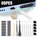 66PCS Mobile Phone Speaker Charging Port Cleaning Set Dust Plug for iPhone 15 14 13 Samsung Xiaomi Earphones Cleaner Kit Brush. 