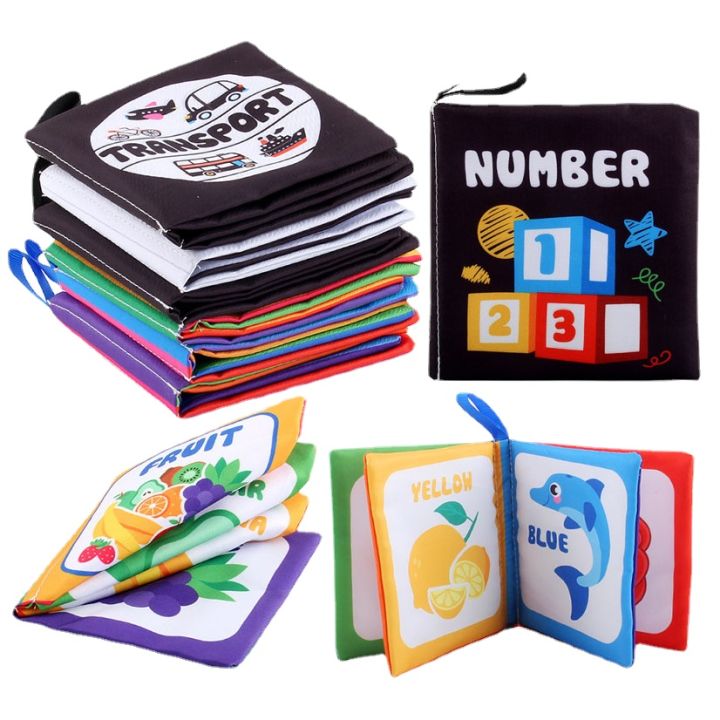 4%20Pages%20Enlightenment%20Early%20Learning%20Books%20Children%20Black%20and%20White%20Cloth%20Book%20for%20Kids%20Montessori%20Educational%20Toys%20-%20Image%202