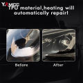 Self-Healing TPU Headlight Film Anti-Scratch UV Protection for Off-Road Automotive Fog Lamp Detailing Car Headlight Lamp Film. 