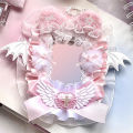 1Pc Lace Bat Wings Photo Card Holder, Anime Character Merchandise, Guka Display Card, Celebrity Fan Club Otaku B8 Small Card, Otaku Ita Bag Decoration Card Holder. 