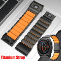 Quickfit 26mm 22mm Magnetic Buckle Titanium Correa For  Watch Fenix 8 7 6 5 7X 6X 5X Descent Mik2 Enduro 3 2X Watchband. 