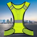 Highlight Reflective Vest Breathable Security Reflective Vest Lightweight Adjustable for Men Women Outdoor Night Riding.