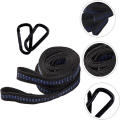 2Pcs High Bearing Capacity Hammock Straps 600lbs Breaking Strength Polyester Hammock Belt Rope 5 Ring Correias De Poliéster. 