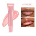 FAFAMOON Peptide Lip Gloss – Long-Lasting, Moisturizing, Non-Stick, No-Budge Lip Stain with Velvet, Mirror Finish – Plumping, Smooth, and Delicate for a Glass-Like Shine – Lip Makeup Cosmetic, Rhode Dupe, Perfect for All-Day Wear – Hydrating. 
