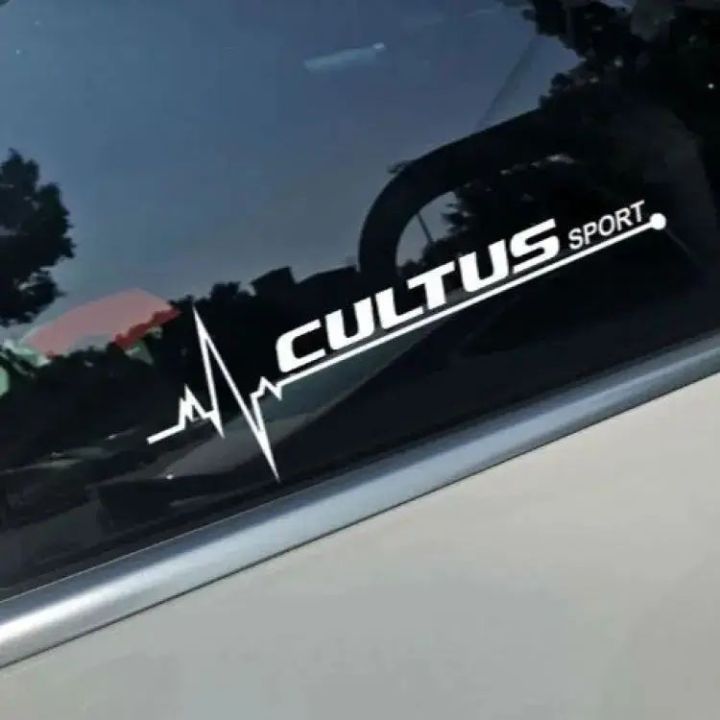 2pcs CULTUS sports beat for suzuki cultus (white) for rear side mirrors , cars exterior acessories, bumper stickers and decals