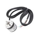 Encoder 600P/R Magnetoelectric Incremental Rotation Encoder 5V‑24V  2‑Phases Shaft 6mm Magnetoelectric Rotation Encoder. 