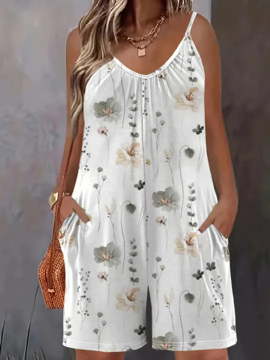 Plus%20Size%20Allover%20Print%20Cami%20Romper%20Jumpsuit,%20Casual%20Pocket%20Ruched%20Sleeveless%20Romper%20Jumpsuit,%20Women's%20Plus%20Size%20Clothing%20-%20Image%206