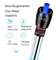 RS-399 Stainless Steel Aquarium Heater Rod – Adjustable 12–34°C | 50W / 100W / 200W | High Precision Temp Control | Fish Tank Water Heater with Indicator Light & Double Suction Cups.