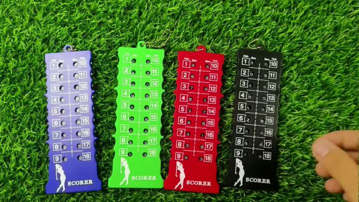 18 Hole Golf Stroke Putt Score Count Golf Score Indicator With Key Chain Golf Counter Golf Accessories