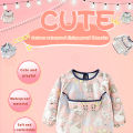 Baby apron baby bib protective clothing children's overalls cotton long sleeve reverse dress waterproof baby eating clothes. 