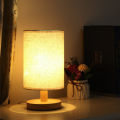 LED Table Lamps Simple Chinese Style Decoration Lamp Dimmable USB Plug Night Light Fabric Lampshade Bedroom Bedside Lighting.