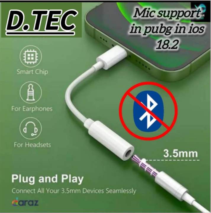 Lightning to 3.5mm Headphone Jack Adapter for iPhone, iPad, iPod, Audio Converter Cable for Earphones and Headphones