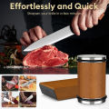 Rolling Knife Sharpener Magnetic Knife Holder Diamond Sharpening Stone Kit with 15 and 20 Degrees Angle Roller Kitchen Accessory. 