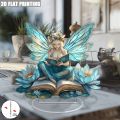 7in Acrylic Fairy Tale Angel Elf Can Stand Tabletop Decoration Home Office Club Cafe Decoration Friend Birthday  Photo Props. 