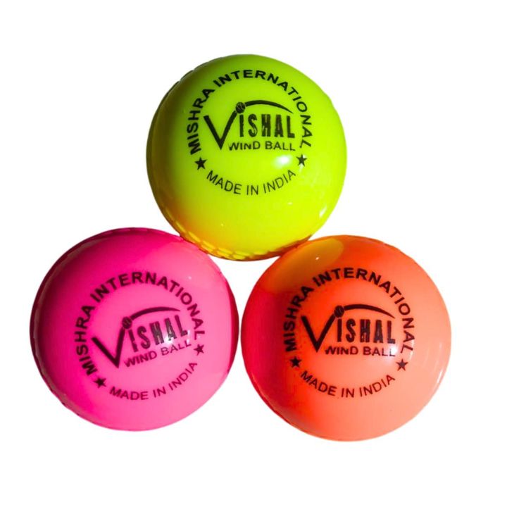 Cricket Wind Ball Standard Size For Net Practice / Cricket Games || Set Of 3 Pieces