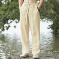 New Men's Beach Pants Joggers Fashion Cotton Linen Sweatpants Casual Pants Hawaiian Vacation Loose Spring/Summer Long M-4XL.
